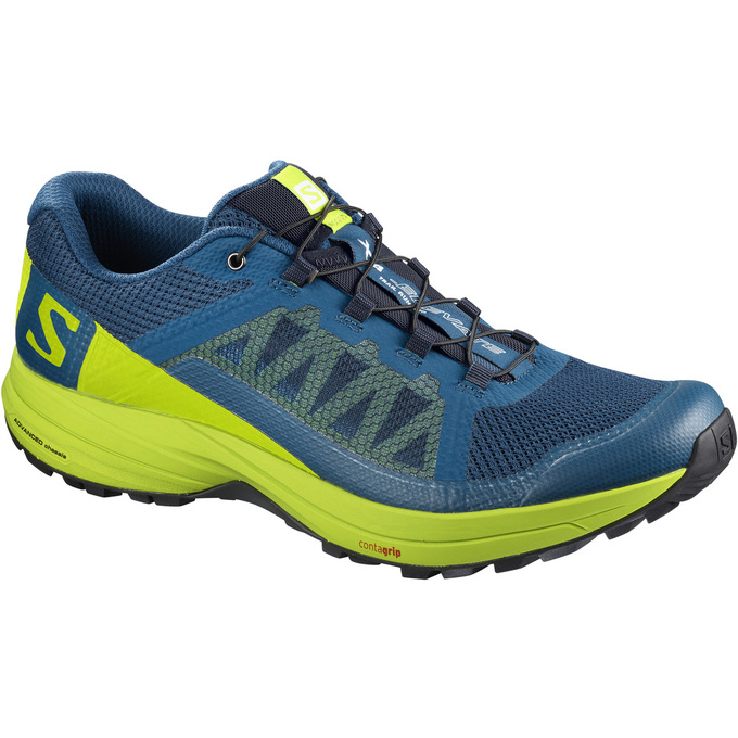 Salomon XA ELEVATE Zapatillas Trail Running Hombre - Azules / Verde - Colombia (69521-QSPW)